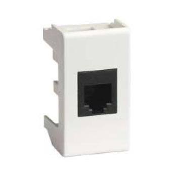 DKC  VIVA  Розетка  Белый  компьютерная RJ-45 кат. 5E, 1 модуль  45037